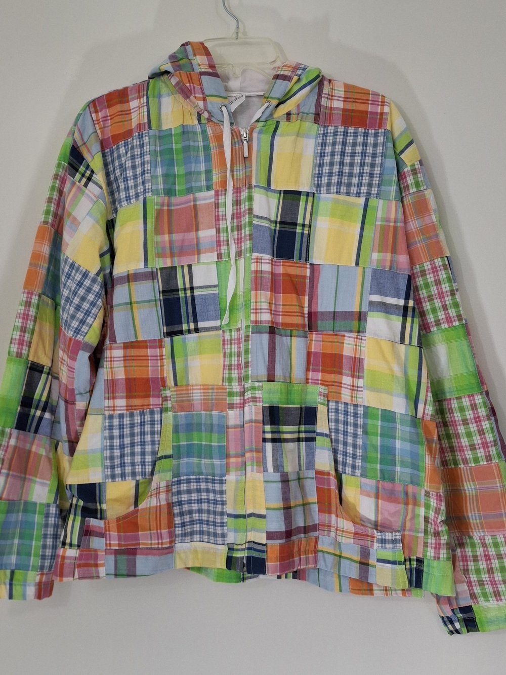 Serengeticatalog.com Patchwork Cotton Zip Front Hoodie - Size 1X